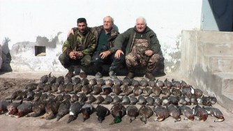 Охота на гуся и утку в Азербайджане