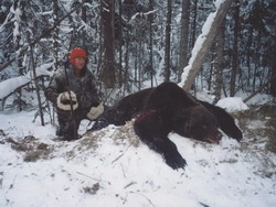 Охота на медведя на берлоге