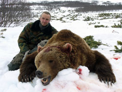 Bear hunt in Kamchatka