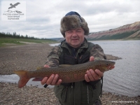 Рыбалка на ленка на р. Оленёк, Якутия