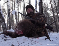 Охота на медведя на берлоге в Красноярском крае