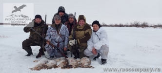 Охота с гончими на зайца в Саратовской области