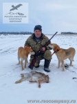 Охота на зайца с русской гончей в Ростовской области