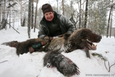 Весенняя охота на медведя в Сибири